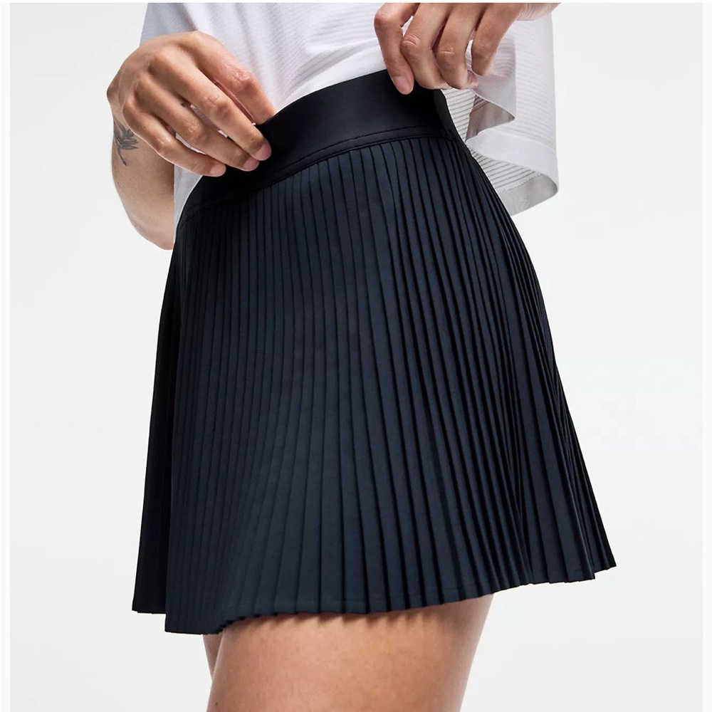 High-Rise Pleated Tennis Skirt